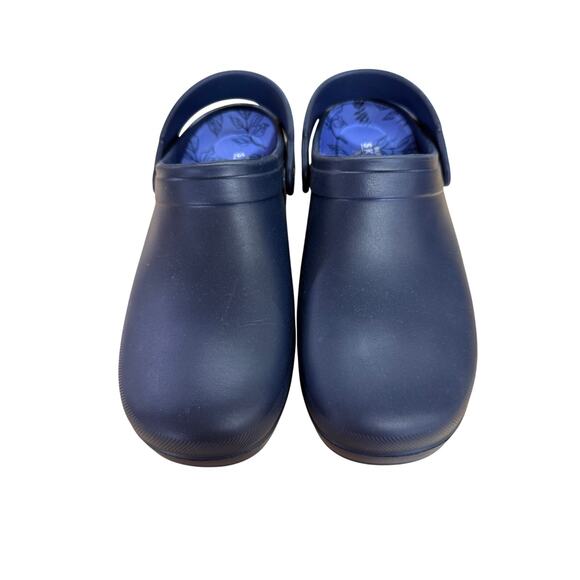 Martha Stewart Skechers Work Shoes Clogs Nevy Blue Rubber Size W8 - Picture 3 of 9